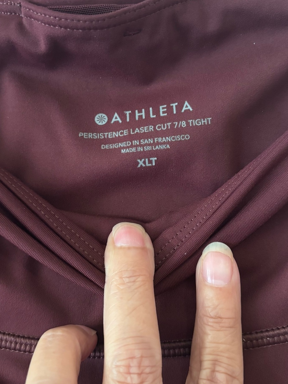 Athleta Persistence Laser Cut 7/8 Tight - Picture 2 of 6